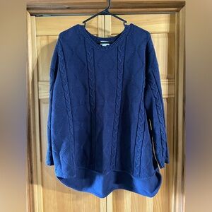 Navy avenue tunic sweater size 18